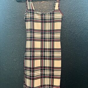Plaid Sleeveless Dress